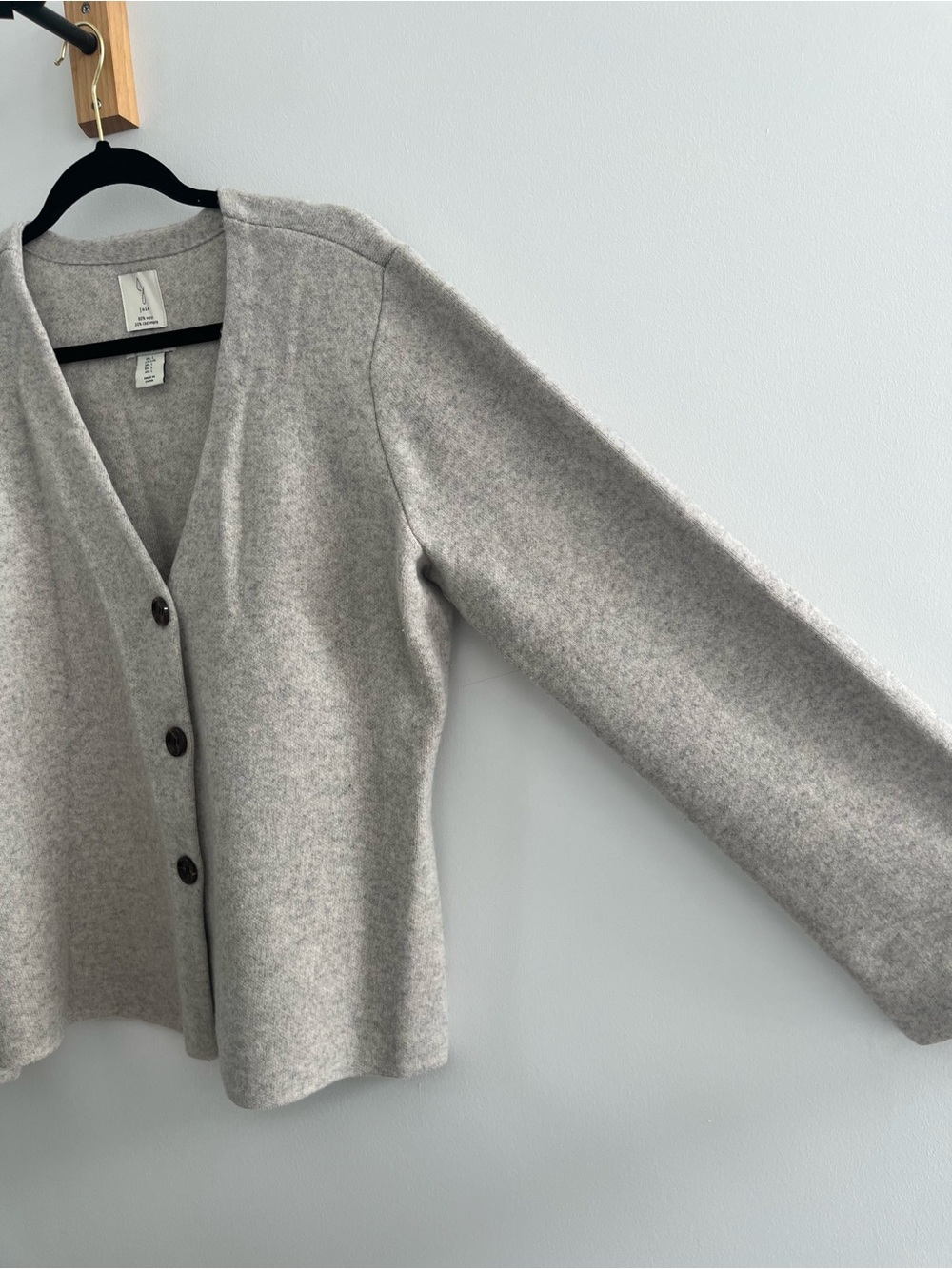 Wool & Cashmere Button Front Cardigan